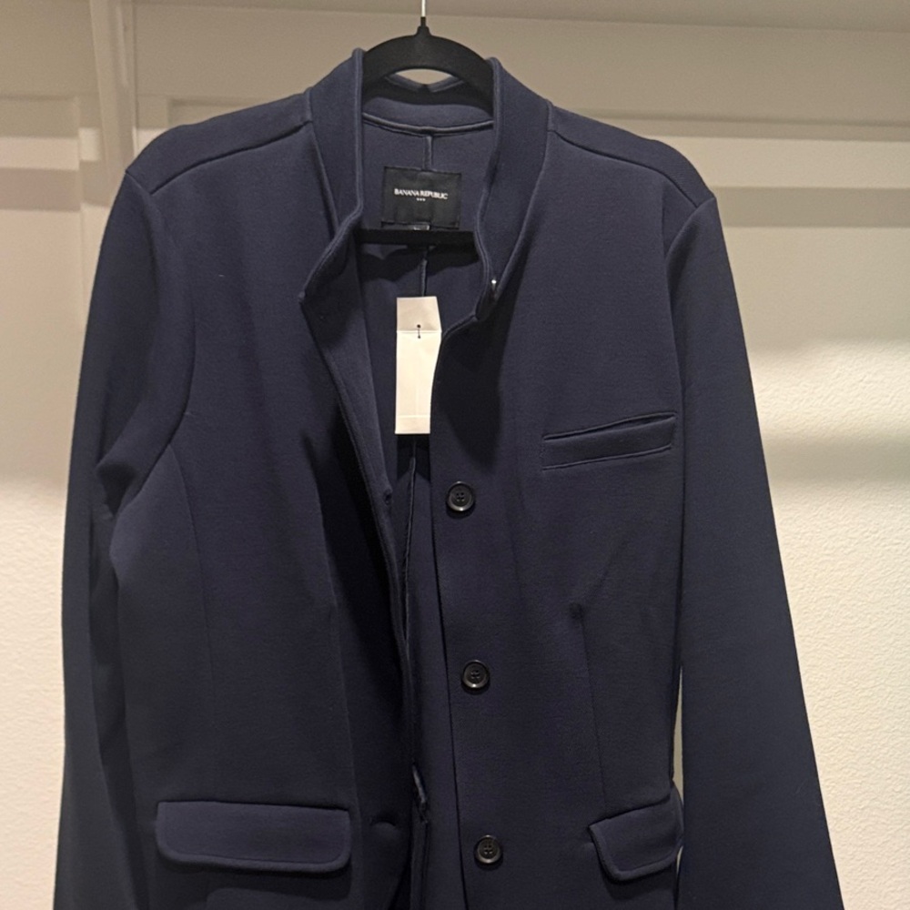 Banana Republic Navy Blazer with Button Closure NWT